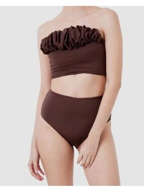 Maygel Coronel Brown Capri Two-Piece Bikini Set